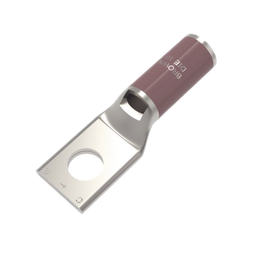 [HUB-YA4-CL6-BOX] Zapata Terminal de Compresión de Cobre Electrolítico Estañado de Cañón Corto para Tornillo de 1/2" y Calibre 4 AWG. | HUB-YA4-CL6-BOX