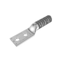[HUB-YA262N] Zapata Terminal de Cobre Electrolítico/ Cañon Largo con 2 Perforaciones para Tornillos de 1/2" / Cable Calibre 2/0 / Espaciamiento entre orificios de 1 3/4". | HUB-YA262N