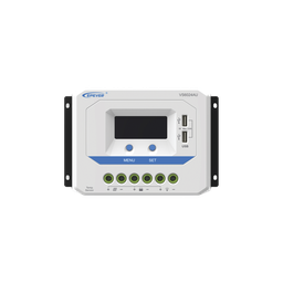 [VS-6024-AU] Controlador Solar de Carga PWM 12/24V 60 A, Salida USB, con Display | VS-6024-AU