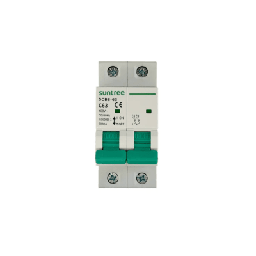[SCB8-63C16/2P] Protección Térmica/ Interruptor 2P, 16 A,  Corriente Alterna 400Vca para Aplicación Fotovoltaica Montaje Riel DIN | SCB8-63C16/2P