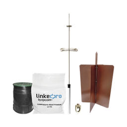 [KLP-DIPOLO-BASIC] Kit pararrayo LinkedPro básico. Ideal para la protección de mástiles y postes. | KLP-DIPOLO-BASIC