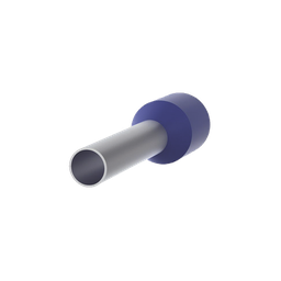 [FSD80-12-D] Ferrule Aislado PAN-TERM para Cable 14 AWG, Largo 12mm, DIN Color Azul. Paquete 500 Piezas | FSD80-12-D