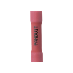 [ESV18BX-L] Conector de Empalme a Tope, Para Cables de 22 a 18 AWG, De Vinilo Aislado, Color Rojo, Paquete de 50 Piezas | ESV18BX-L