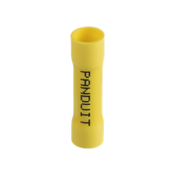 [ESV10BX-Q] Conector de Empalme a Tope, Para Cables de 12 a 10 AWG, De Vinilo Aislado, Color Amarillo, Paquete de 25 Piezas | ESV10BX-Q