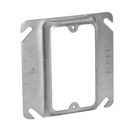 [HUB-772] Sobretapa Cuadrada Galvanizada  de 4", realce de 1/2". | HUB-772