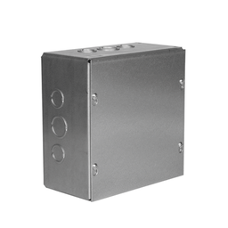 [HUB-SC-0808-04G] Caja Extra Grande 8" x 8" x 4"/ Profundidad 4"/Entradas Laterales-Finales 2 Entradas de 1/2"- 3/4" y 1 Entrada de 3/4" - 1" / Incluye tapa. | HUB-SC-0808-04G