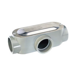 [OT-0077C] Caja oval roscada tipo T de 1 1/2" (38.1 mm) incluye tapa y tornillos. | OT-0077C