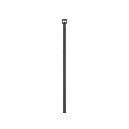[PLT2M-C0] Cincho de Nylon 6.6 de Bloqueo, 203 mm largo x 2.5mm ancho, Color Negro, Exterior Resistente a Rayos UV, Paquete de 100pz | PLT2M-C0