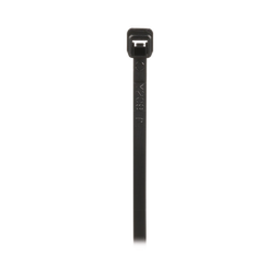 [PLT2M-M0] Cincho de Nylon 6.6 de Bloqueo, 203 mm largo x 2.5mm ancho, Color Negro, Exterior Resistente a Rayos UV, Paquete de 1000pz | PLT2M-M0