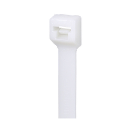 [PLT1.5M-M] Cincho de Bloqueo de Nylon 6.6, Color Natural, 142 mm largo x 2.5mm ancho, sección transversal en miniatura, 1000 piezas | PLT1.5M-M