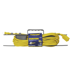 [SYS-136041] Extensión eléctrica de Uso Rudo 4 metros / 127 V CA 10 A Máximo / Color Amarillo. | SYS-136041