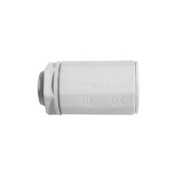 [DX-43-250] Conector de tubería rígida a caja (Racor), PVC Auto-extinguible, de 50 mm | DX-43-250