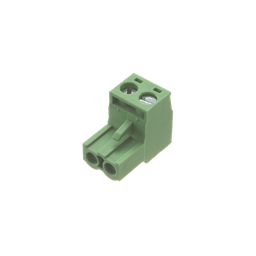 [CON-FT01] Conector terminal de alimentación de 2 pines en color verde (EPO) | CON-FT01