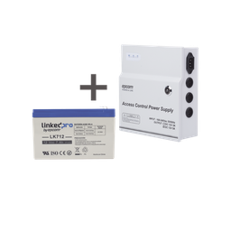 [ACPST1205/K] Kit / Fuente  regulada de 11 - 15 V @ 5A / Capacidad de respaldo / Modelo  ACPST1205 + Batería incluida LK712 | ACPST1205/K