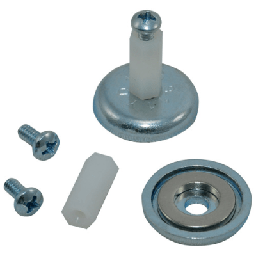 [MM4] Accesorio, Kit de Montaje Magnético, Fuerza Máxima 26 lb, Diámetro Copa 23.8 mm, Incluye Hardware, Sin Necesidad de Taladrar, Compatible con Enclosures Metálicos | MM4