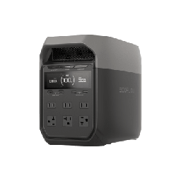 [EFD3] Estación de Energía Portátil Delta 3 1024Wh Litio LFP / 6 AC 1800 W (Max. 2200W) / 2 USB-C 100W / Capacidad para Aumentar Respaldo / Cargador de Coche 10A a 12.6V / Conectividad WiFi y Bluetooth (App) / Carga Solar 500W Max. | EFD3