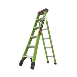 [KING-KOMBO2-6IA-AC] Escalera de Tijera 3 en 1 de 1.8 Metros, Fibra de Vidrio (SKU13906-001). Hecha en E.U.A. (Versión 2.0) | KING-KOMBO2-6IA-AC