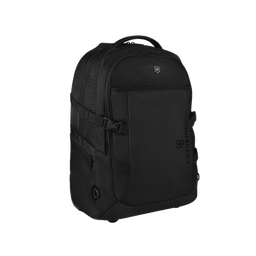 [611-425] Mochila VX Sport EVO con Ruedas, Mango Telescópico y Correas al Hombro. Fabricada en Poliéster Negro repelente al Agua. Backpack on Wheels. | 611-425