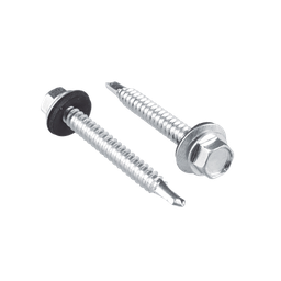 [SYS-PHR-141] Tornillo - Pija cabeza hexagonal con rondana y punta broca #14 x 1", 100 piezas | SYS-PHR-141