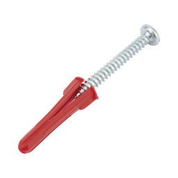 [TP-2X-KIT] Paquete Con 10 Taquetes Rojos de 1/4" y 10 tornillos 10 x 1 1/2" (4.82 x 38 mm) (1103-05002) | TP-2X-KIT