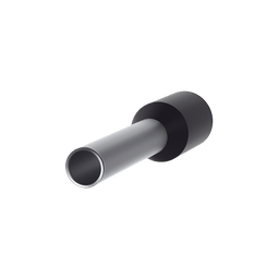 [FSD78-10-D] Ferrule Aislado PAN-TERM para Cable 16 AWG, Largo 16.5mm, DIN Color Negro. Paquete 500 Piezas | FSD78-10-D