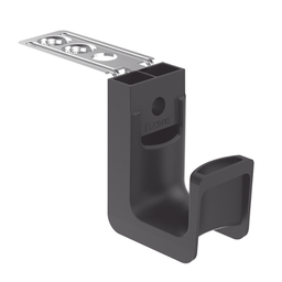 [JP75CMB-L20] Sujetador STRONGHOLD tipo J (J-Hook), Con Soporte para Montaje en Techo, Para 8 Cables Cat6, Nylon 6.6, Color Negro, Paquete de 50 Piezas | JP75CMB-L20
