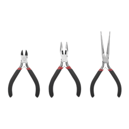 [EP345] Juego de 3 Mini Pinzas de Corte de 5". Incluye: Pinza de Punta Redonda, Diagonal y Punta de Aguja. | EP345