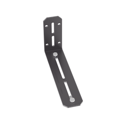 [FR6LB] Soporte en L de Montaje a Pared, o Parte Frontal o Posterior de Gabinetes, para Canaletas FiberRunner 4X4 o 6x4, Color Negro | FR6LB