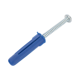 [TP-3-KIT] Paquete de 6 taquetes azul 2" y 6 tornillos 12mm x 2" (1105-05002) | TP-3-KIT