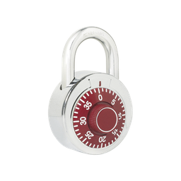 [SYS-L26-S50-RJB] Candado de Combinación / Medida 50 mm/ Nivel de Seguridad 3 / Combinación de Disco / Color Rojo. | SYS-L26-S50-RJB