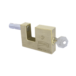 [MX111] Candado para Cortina Metálica # 9 / Llave PH-52 para 5 pernos de combinación / Cuerpo de Latón. | MX111