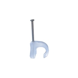 [TC-35] Grapa para cable redondo de 3mm color transparente (100pzs) (3101-00100) | TC-35