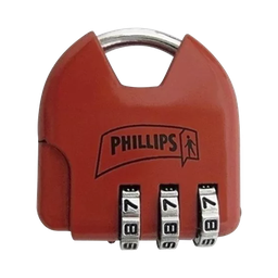[MX2325] Candado de Combinación Ajustable / No Requiere Llave / Color Rojo. | MX2325
