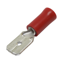 [AE51242] Terminal tipo macho aislada / 22 - 16 AWG / Rojo / Paquete de 25 piezas. | AE51242