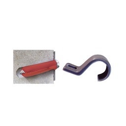 [TK-2026] Kit de 3 grapas, 3 taquetes Y 3 tornillos para sujetar conductores redondos o tubo en muro (para tubería de 3/4)  (2105-07240) | TK-2026