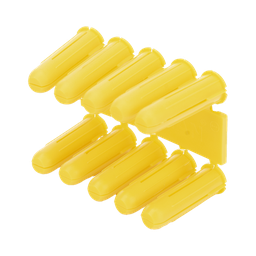 [TP-1X] Taquete amarillo 7/32" para tornillos 8mm x 1" (100pzs) (1102-02100) | TP-1X