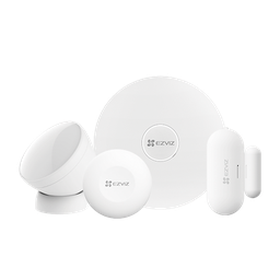 [CS-B1] Kit de Alarma Inalambrico / Incluye: 1 Hub, 1 Sensor PIR, 1 Contacto Magnético y 1 Smart Boton / Configuración y Visualización por App Móvil EZVIZ / Protocolo Zigbee | CS-B1