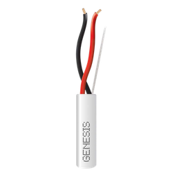 [2114-5501/500] Bobina de 152 Metros (500 Pies) de Cable / 2 x 18 AWG / Riser / Color Blanco / Para Aplicaciones en Alarmas de Intrusión, Control de Acceso, Automatización, Interfonos, TV Porteros, Audio y Voceo | 2114-5501/500