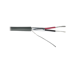 [9222] Cable 2 x 18 AWG / Blindado / 305 Metros (1000 Pies) / Riser / UL / Color Gris / Hecho en México | 9222