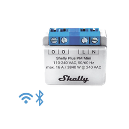 [SHELLYPLUSPMMINI] El medidor de potencia más pequeño,  inteligente con Wi-Fi, medición de consumo, 1 canal 16A, | SHELLYPLUSPMMINI
