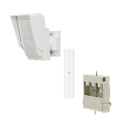 [HX80NRAMWHKV] Detector de Movimiento PIR Antimascara Tipo cortina / 100% Exterior /  Inalámbrico / Hasta 24 metros / Incluye transmisor DS-PDMC-EG2-WB(B) para paneles AXPRO | HX80NRAMWHKV