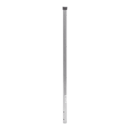 [SYS-POST-ESQ-3] Poste de ESQUINA para Cerca Electrificada. Tubo Galvanizado cal. 18 de 1" Diam. y 0.8m Alto con Tapón, ideal para 3 Aisladores | SYS-POST-ESQ-3