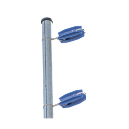 [SFESQUINEROB] Aislador de color Azul para postes de esquina de alta Resistencia con Anti UV de uso en cercos eléctricos | SFESQUINEROB
