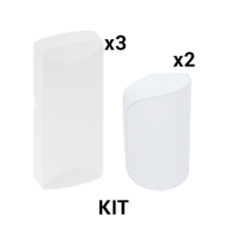 [KIT-RF-SFIRE-1] KIT Básico Sensores Inalámbricos - Incluye 3 Contactos Magnéticos y 2 PIR - Compatibles con Honeywell y PRO4GEN2 | KIT-RF-SFIRE-1