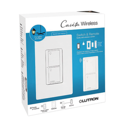 [PPKG1WSWH] (Caseta Wireless) Kit, Apagador, base para empotrar en pared el control remoto PICO, tapa, ideal para el control de iluminación,. | PPKG1WSWH