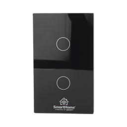 [SHS212Z] (ZigBee) Apagador switch inalámbrico ZigBee, control de 2 regresos de carga, 110V | SHS212Z
