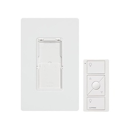 [PJ2WALLWHL01] Kit, placa de pared y Control Remoto PICO Inalámbrico, complemente con un atenuador o switch on/off, Caseta, RA2, RadioRa2 | PJ2WALLWHL01