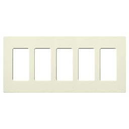 [SC5BI] Placa de pared 3 espacios, color blanco, para atenuador (dimmer), switch ó control remoto PICO inalámbrico. | SC5BI