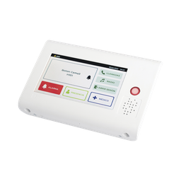 [NX1021] Terminal de Habitación IP para Hospitales / Lector RFID 125 KHz / Audio Bidireccional / SIP / PoE / Pantalla Táctil 7" / Compatible con NX1071 y NX1075 | NX1021