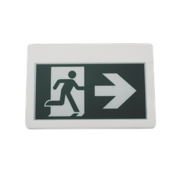 [SF800MW] Letrero LED de Señalización de salida "Hombre Corriendo"/ Alto brillo / Uso en pared, lateral o techo / Batería de Respaldo Incluida con hasta 120 minutos de duracion | SF800MW